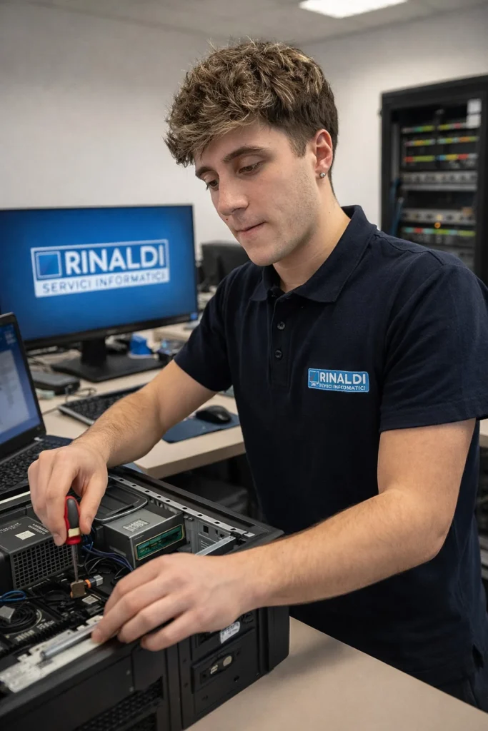 Filippo tecnico IT Rinaldi Servizi Informatici assistenza sistemi e reti