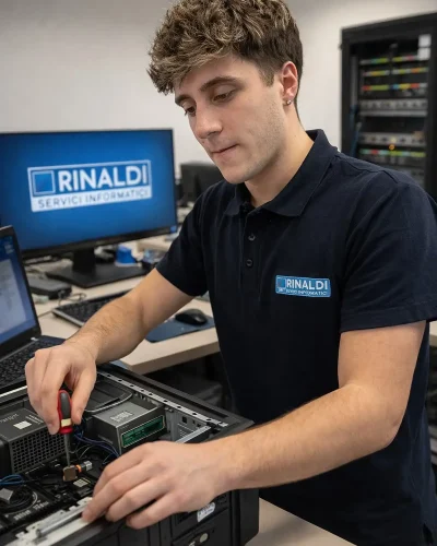 Filippo tecnico IT Rinaldi Servizi Informatici assistenza sistemi e reti